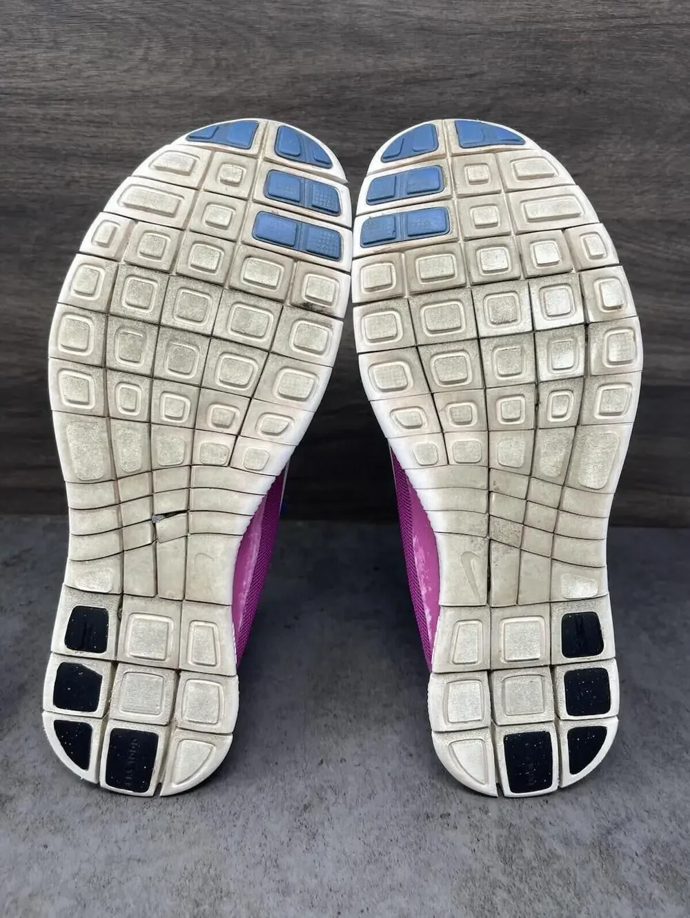 Nike Free 4.0 Running Sneakers Womens Size 9.5 Pink Blue Athletic 580406-601 - Picture 8 of 11